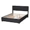 Baxton Studio Braylon Transitional Charcoal Grey Fabric and Dark Brown Finished Wood 3-Drawer Platform Bed-Full 232-13076-ZORO - alternate 5